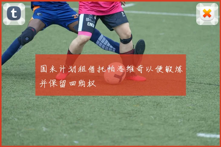 国米计划租借托帕洛维奇以便锻炼并保留回购权